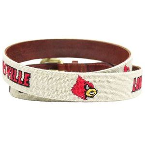 Louisville Needlepoint Belt in Beige by Smathers & Branson
